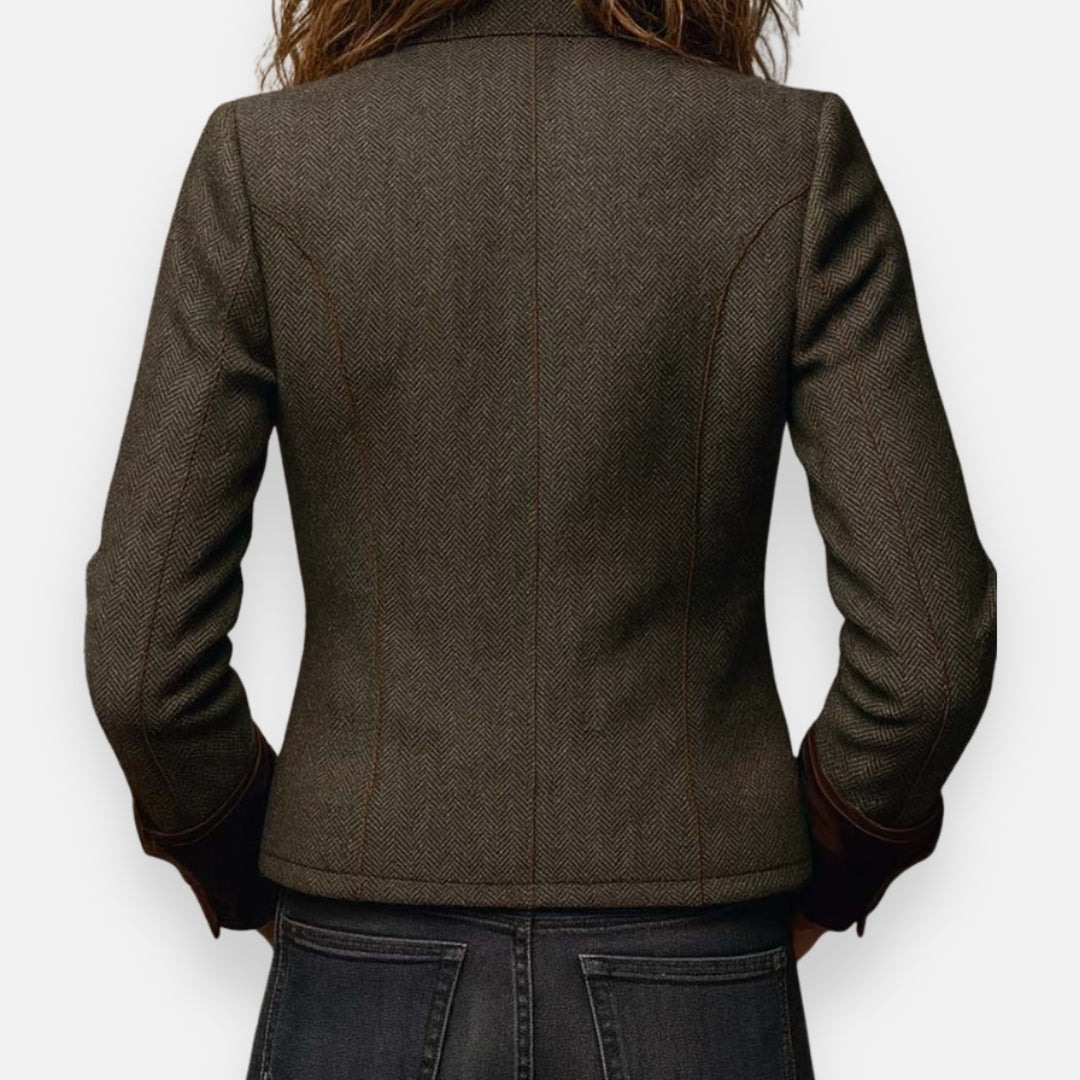 Ana jacket | elegant with velvet-trim details