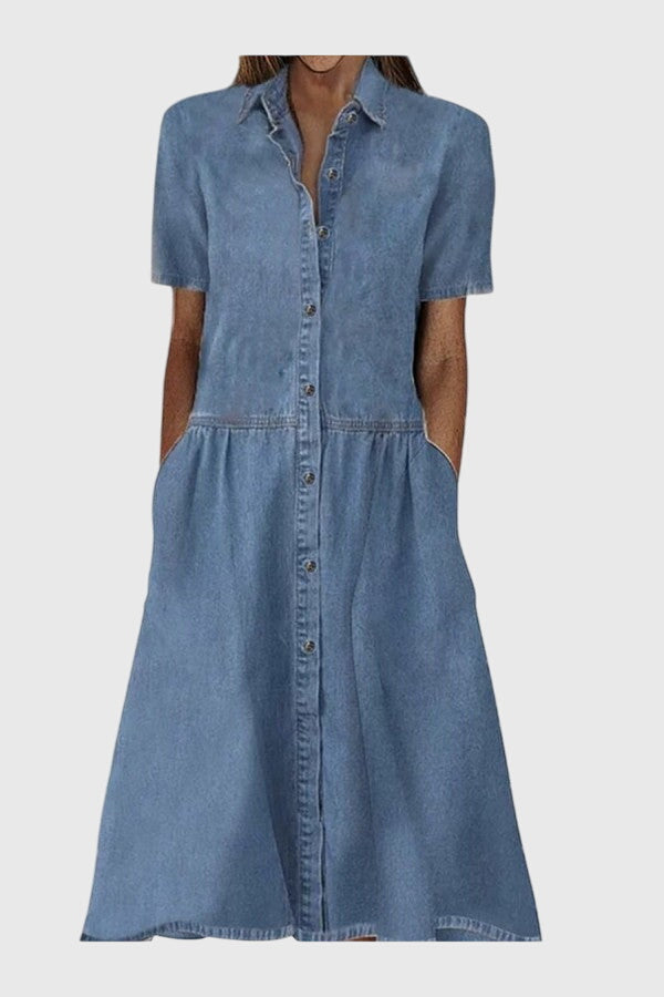 Angela – Casual Denim Dress